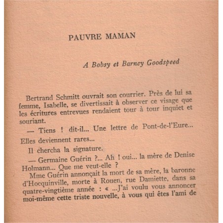 Toujours l'inattendu arrive, contes, et nouvelles, André Maurois, 1946 -