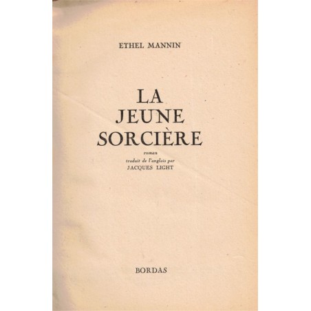La jeune sorcière, Ethel Mannin, 1947 - littérature fantastique, sorcière, petite fille, sorcière, pédophilie, Diable,