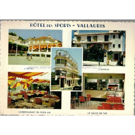 Vallauris, Hôtel-brasserie des Sports, Molinenso,  - restaurants, carte postale département 06 Alpes-Maritimes,