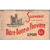 Lyon, carnet de 11 cartes postales, Souvenir d'une visite à Notre-Dame de Fourvière, Lévy et Fils LL,  - carte postale 69 Rhône