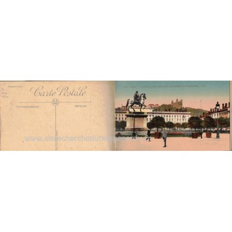 Lyon, carnet de 11 cartes postales, Souvenir d'une visite à Notre-Dame de Fourvière, Lévy et Fils LL,  - carte postale 69 Rhône