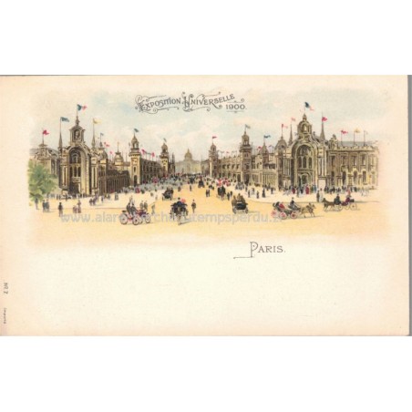 Lithographie Paris 1900, série N°7, Exposition universelle 1900 - exposition universelle Paris, carte postale 75 Paris,
