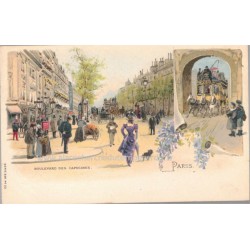 Lithographie Paris 1900,...