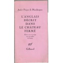L'Anglais décrit dans le château fermé, André Pieyre de Mandiargues, 1980 - roman érotique,