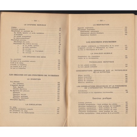 Sciences naturelles, morphologie, anatomie et physiologie animales, Chanton, 1948 - manuel de sciences naturelles, zoologie
