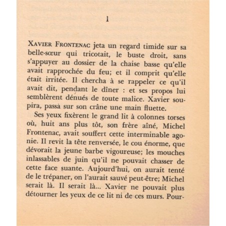 Le mystère Frontenac, François Mauriac, 1970 - bourgeoisie bordelaise, famille,