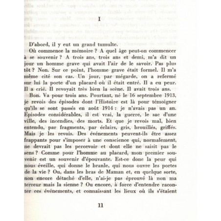 Les années courtes, Félicien Marceau, 1968 - biographie, mémoires, écrivain français,