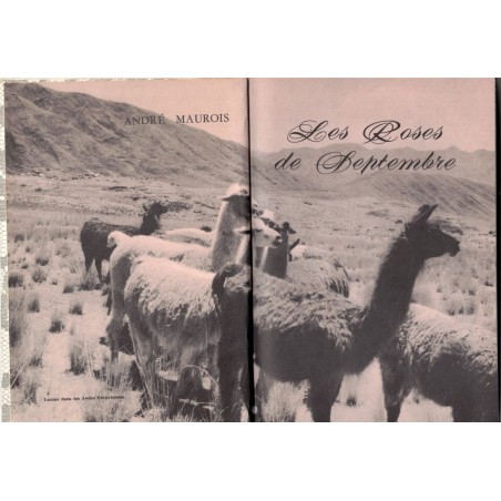 Les roses de septembre, André Maurois, 1965 - roman d'amour, différence d'âge, aventure amoureuse, Club de la Femme,