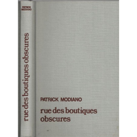 Rue des boutiques obscures, Patrick Modiano, 1979 - prix Goncourt,