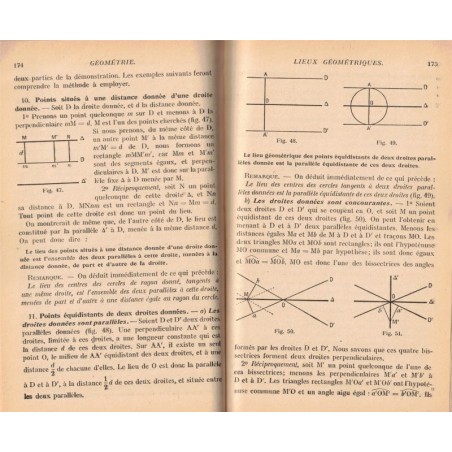 Mathématiques, classe de 3e,  Maillard et Millet, 1948 - arithmétique, algèbre, géométrie, manuels mathématiques,