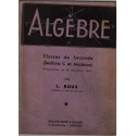 Algèbre, classe de 2e, Roux, 1944 - Programmes de 1941, manuel de mathématiques,