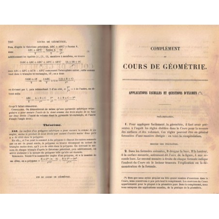 Arithmétique, et applications au commerce, à la banque, Géométrie, Guilmin, 1868 - manuels mathématiques,