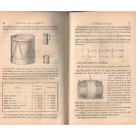 Arithmétique, et applications au commerce, à la banque, Géométrie, Guilmin, 1868 - manuels mathématiques,