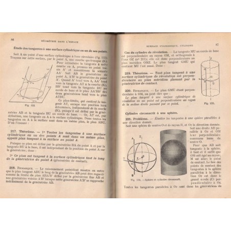Géométrie, classe de première, 1949, Brachet Dumarqué Pochard - manuels mathématiques