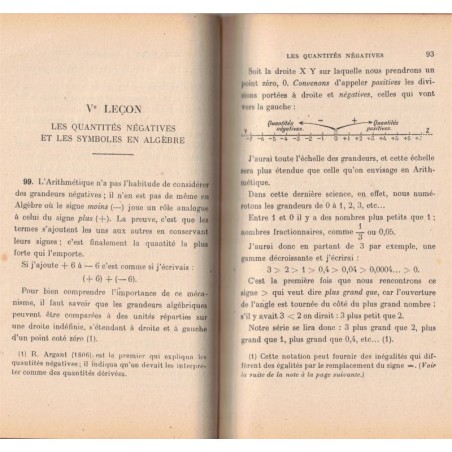 Pour comprendre l'algèbre, Abbé Moreux, bibliothèque d'Education scientifique, 1947 - arithmétique, manuel de mathématiques