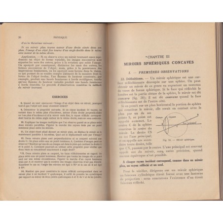 Physique, classe de 1ère, Lazerges, 1948 - manuels de physique,