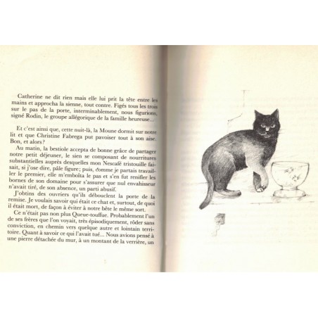 L'histoire édifiante et véridique du chat Moune, Philippe Raguenau, 1981 - romans animaliers, chats,