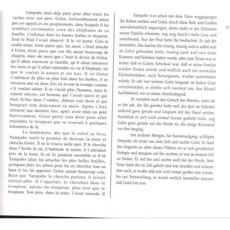 Une histoire d'éléphant, eine Elfanten Geschichte, Henri Goetschy,  1996 - alsatiques, Afrique, bilingue français allemand