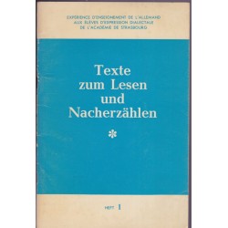 Texte zum Lesen und Nacherzähen, Georges Holderith, élèves d'expression dialectale, 1971 - allemand dialectal, alsacien,