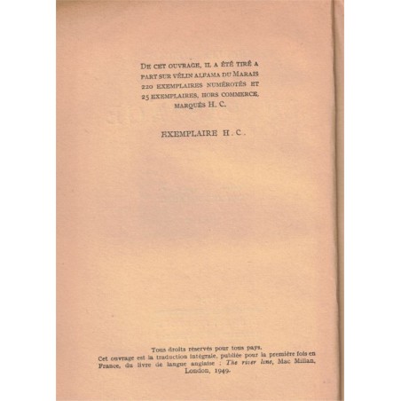 Le passage, Charles Morgan, 1950 - exemplaire hors commerce, édition originale, écrivain anglais,