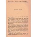 Demain il sera trop tard, Alfred Machard, 1954 - roman d'amour, Italie, cinéma,