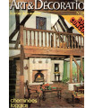 Art et Décoration la revue de la maison, N°204 Jan 1978 - cheminées, loggias, décoration vintage,