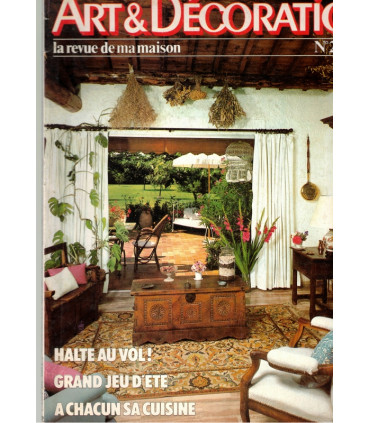 Art et Décoration la revue de la maison, N°229 août 1981 - cuisines, décoration vintage,