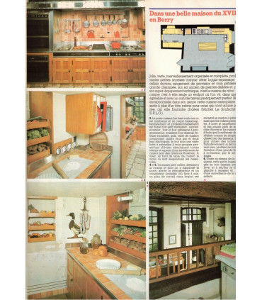 Art et Décoration la revue de la maison, N°229 août 1981 - cuisines, décoration vintage,