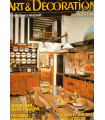 Art et Décoration la revue de la maison, N°233 mars 1982 - porcelaine Paris, décoration intérieure, architecture, antiquités,