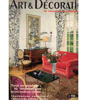 Art et Décoration la revue de la maison, N°136 mai 1968 -, décoration intérieure, architecture, antiquités,