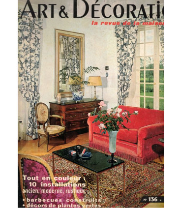Art et Décoration la revue de la maison, N°136 mai 1968 -, décoration intérieure, architecture, antiquités,