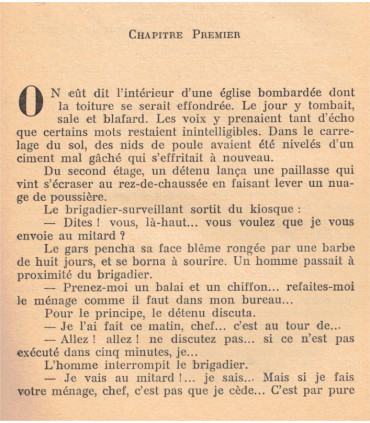 Fosse commune, Yxemerry, 1955 - prisons, truands 1950, roman policier,