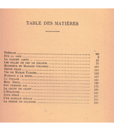 La garden party et autres histoires, Katherine Mansfield, 1948 - Nouvelle-Zélande, écrivain britannique,
