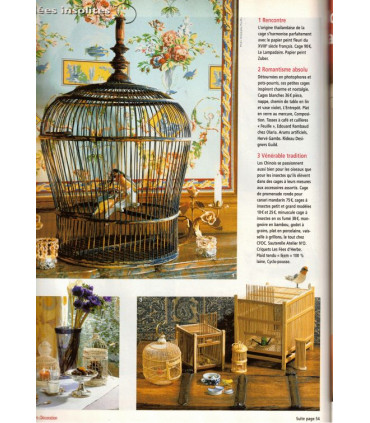 Art et Décoration Ile de France, N°391 avr 2002 - meubles peints, cages à oiseaux, décoration vintage, antiquités,