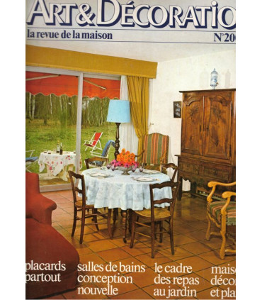 Art et Décoration, N°200 juil 1977 - mobilier corse, décoration vintage, antiquités,