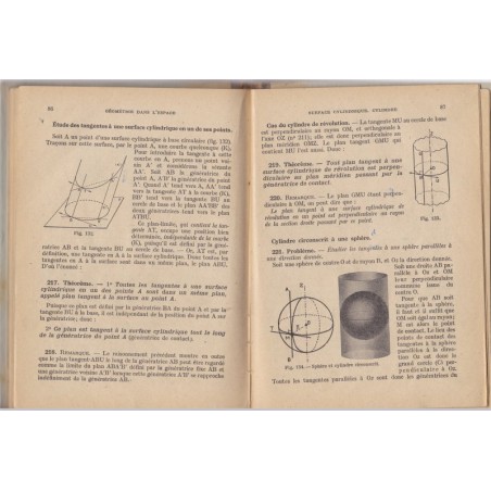 Géométrie, classe de première, 1948, Brachet Dumarqué Pochard - manuels mathématiques