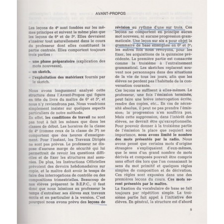 Allemand 4e, émission de la radio scolaire, livre du maître, 1967 - manuel d'allemand