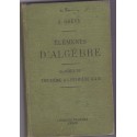 Eléments d'algèbre, classe de troisième 1912, Grévy