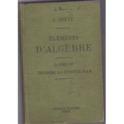 Eléments d'algèbre, classe...