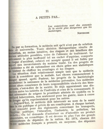 Le refus du réel, Professeur Maurice Tubiana, 1977 - avenir de la médecine, sciences, médecin,
