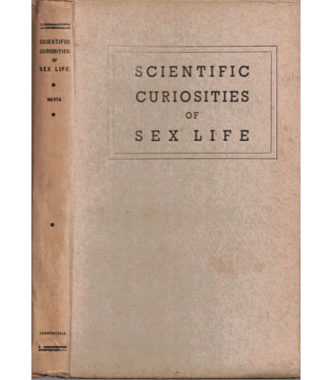 Scientific curiosities of sex life, Rustam Mehta, Bombay edition - sexualité, déviances sexuelles,