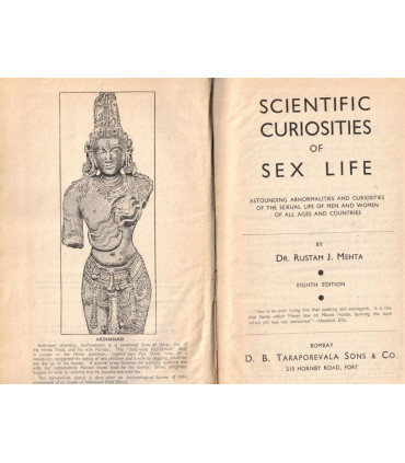 Scientific curiosities of sex life, Rustam Mehta, Bombay edition - sexualité, déviances sexuelles,