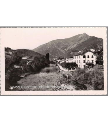 St-Etienne-de-Baigorry, la Noureppe,  - carte postale département 64 Pyrénées-Atlantiques, timbre Quimper 12f 1954, philatélie,