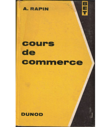 Cours de commerce, A. Rapin, 1965 - droit commercial, manuels Droit,