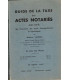 Guide de la taxe des actes notariés avec tarifs 1955, Etienne Lefèvre - manuels Droit, notaires,