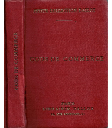 Code de commerce 1921, Griolet Vergé Bourdeaux - droit commercial, manuels Droit, code Dalloz,