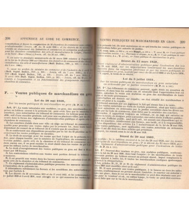 Code de commerce 1921, Griolet Vergé Bourdeaux - droit commercial, manuels Droit, code Dalloz,