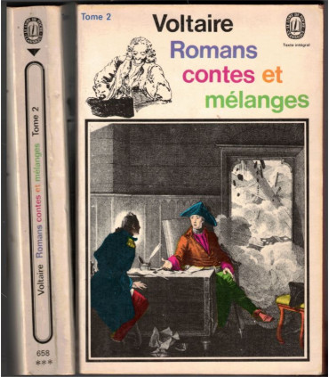 Romans contes et mélanges, T2, Voltaire, 1972 - anthologie Littérature XVIIIe s,