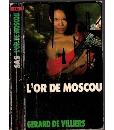 SAS L'or de Moscou, Gérard de Villiers 1994 - roman policier érotique, espionnage, Prince Malko,