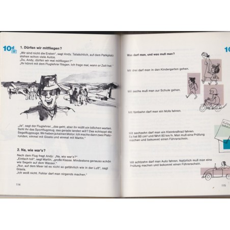 Deutsch für junge Leute 1, Graglia et Schäpers, 1983 - manuel d'allemand